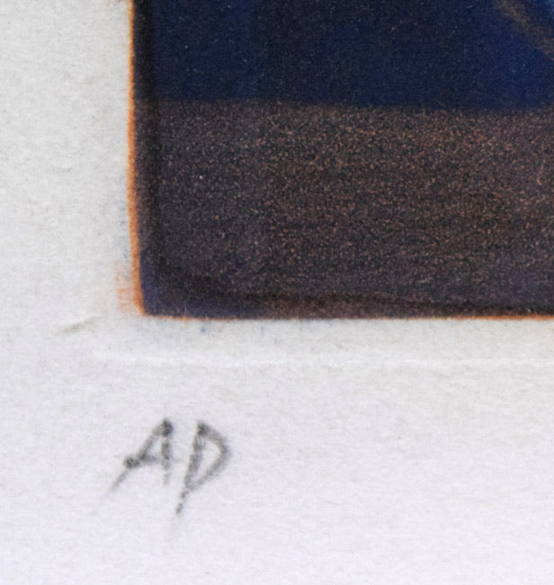 金沢一彦「蒸気自動車」銅版画 限定番号(ed,AP=作家保存版)拡大画像