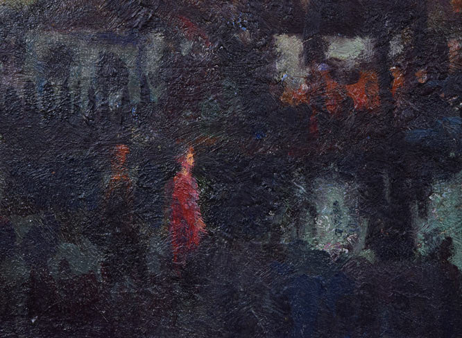 金子誠治「朝陽風景」油絵・F10号 拡大画像3