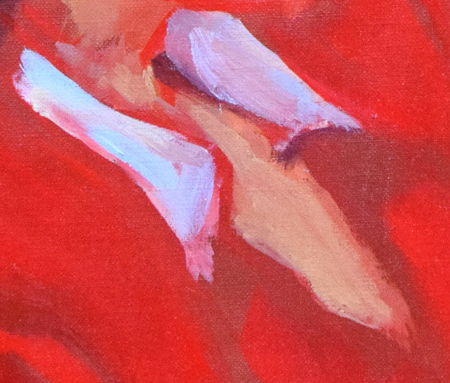 金子幸正「女性像」油絵・F8号 拡大画像3