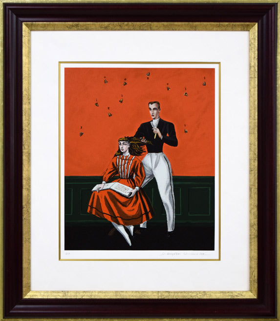 金子國義「ジングルベル」シルクスクリーン版画