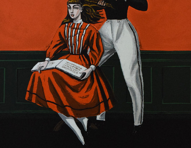 金子國義「ジングルベル」シルクスクリーン版画 拡大画像2