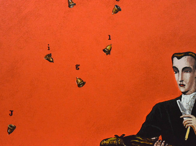 金子國義「ジングルベル」シルクスクリーン版画 拡大画像3