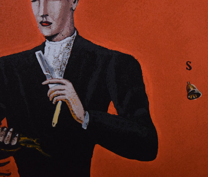 金子國義「ジングルベル」シルクスクリーン版画 拡大画像5