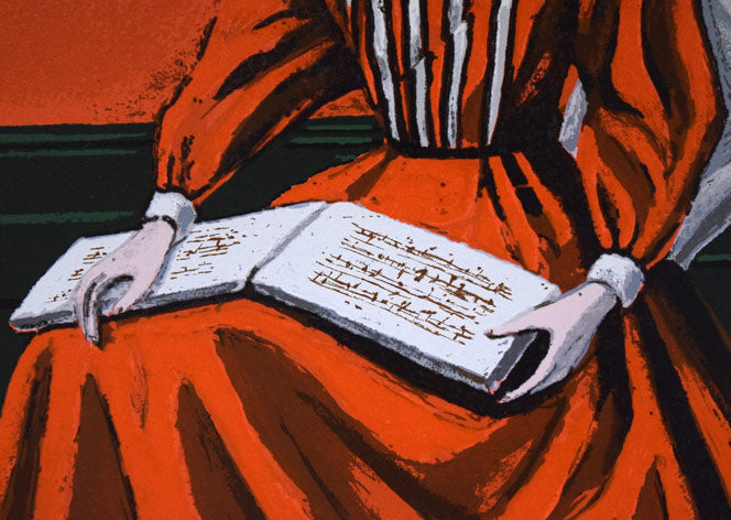 金子國義「ジングルベル」シルクスクリーン版画 拡大画像8