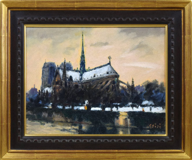 パリ風景（ノートルダム大聖堂） 絵画買取・販売の小竹美術
