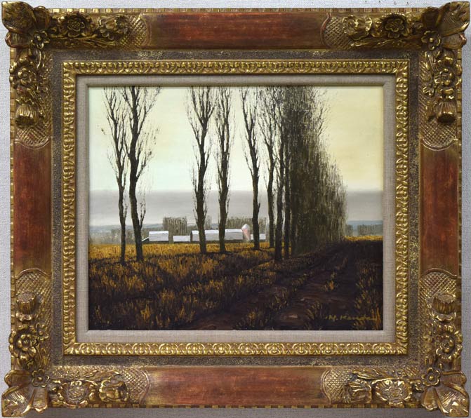 神田日勝「原野」油絵・F8号