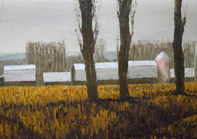 神田日勝「原野」油絵・F8号 拡大画像3