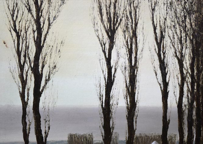 神田日勝「原野」油絵・F8号 拡大画像1