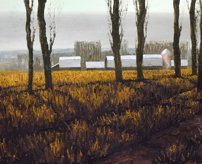 神田日勝「原野」油絵・F8号 拡大画像2