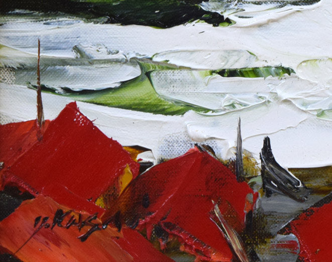 葛西 四雄「北の浜」油絵・SM 拡大画像3