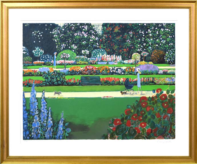 ジャン・ピエール・カシニョール(JEAN PIERRE CASSIGNEUL)「バガテル(大きな公園)」リトグラフ