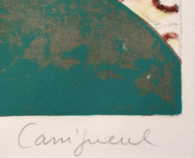 ジャン・ピエール・カシニョール(JEAN PIERRE CASSIGNEUL)「沈黙」リトグラフ 本人直筆鉛筆サイン部分