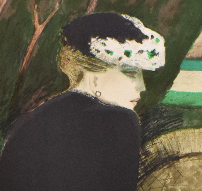 ジャン・ピエール・カシニョール(JEAN PIERRE CASSIGNEUL)「沈黙」リトグラフ 拡大画像1