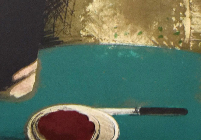 ジャン・ピエール・カシニョール(JEAN PIERRE CASSIGNEUL)「沈黙」リトグラフ 拡大画像2