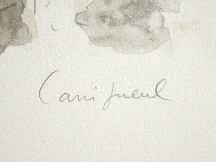 ジャン・ピエール・カシニョール(JEAN PIERRE CASSIGNEUL)「気まぐれ(TEQUADES)よりPL,9」リトグラフ 本人直筆鉛筆サイン部分