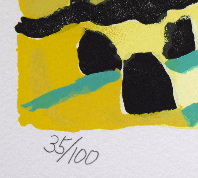 片岡球子「三国峠の富士」リトグラフ 限定番号(ed,35/100)