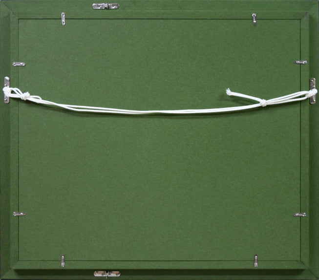 加藤清江「釧路」油絵・F8号 額縁裏側画像