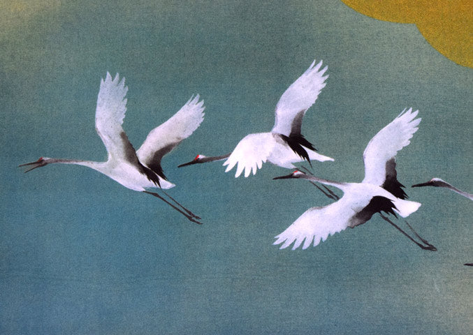 川端龍子「虹の如く」複製工芸掛軸・共箱 拡大画像1