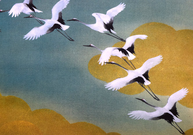 川端龍子「虹の如く」複製工芸掛軸・共箱 拡大画像2