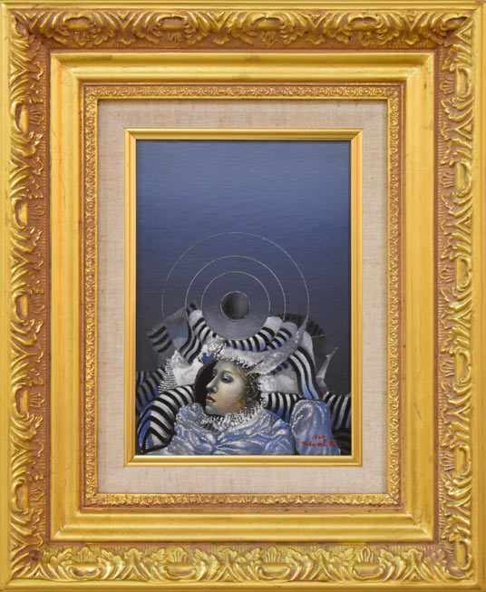 川森巧「女のいる風景5」油絵・SM