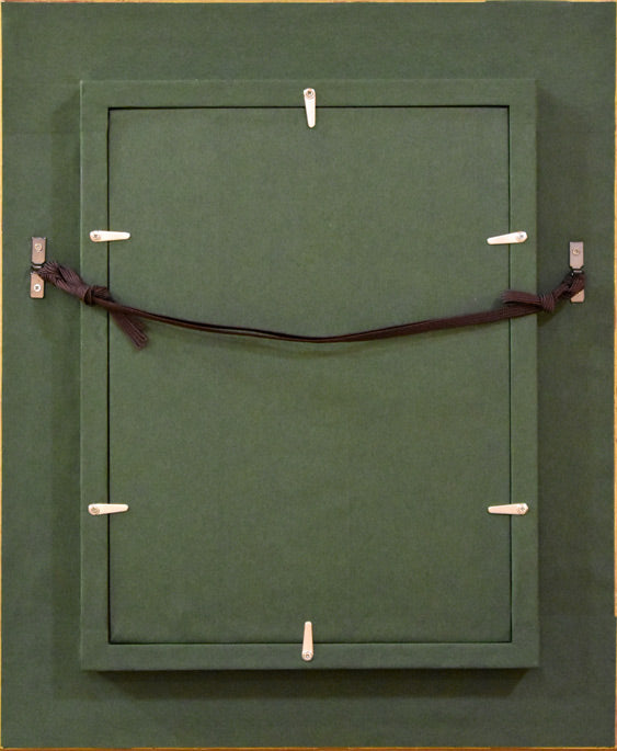 川森巧「女のいる風景5」油絵・SM 額縁裏側部分