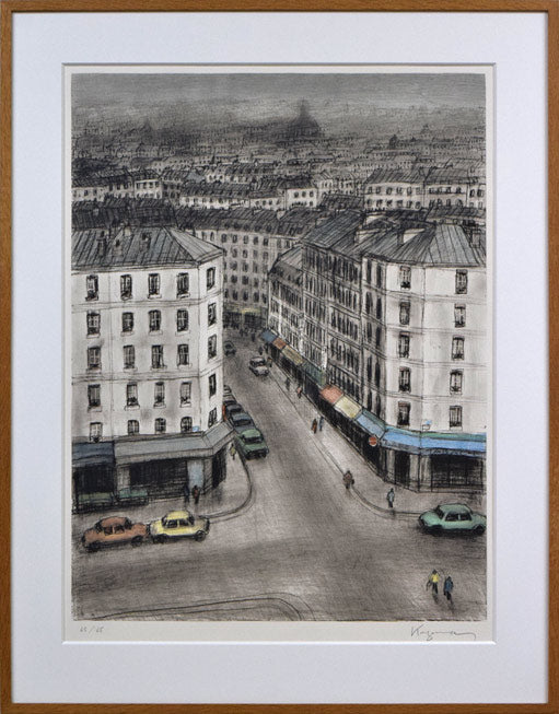 風間完「街(A)」リトグラフ