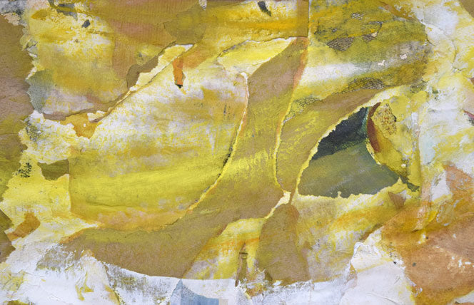 菊地又男「無題」油絵、コーラジュ作品・8号 拡大画像1