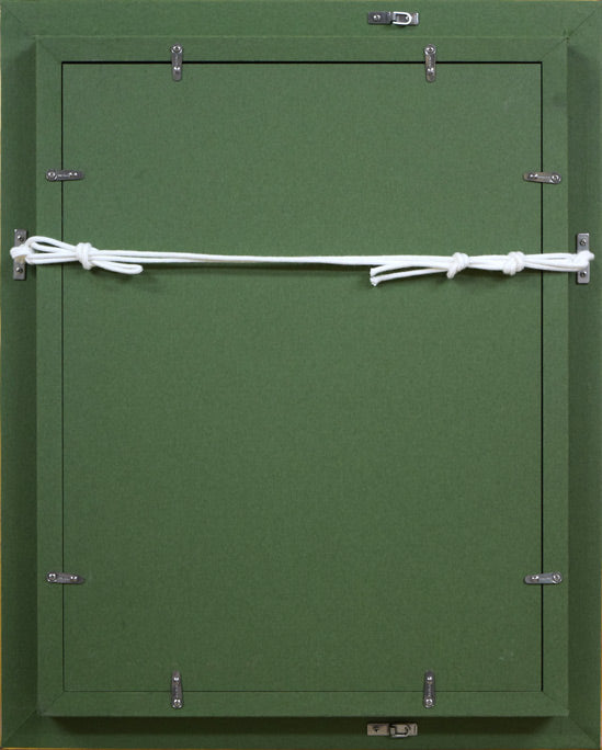 木村訓丈「アザミ」油絵・F4号 額縁裏側部分