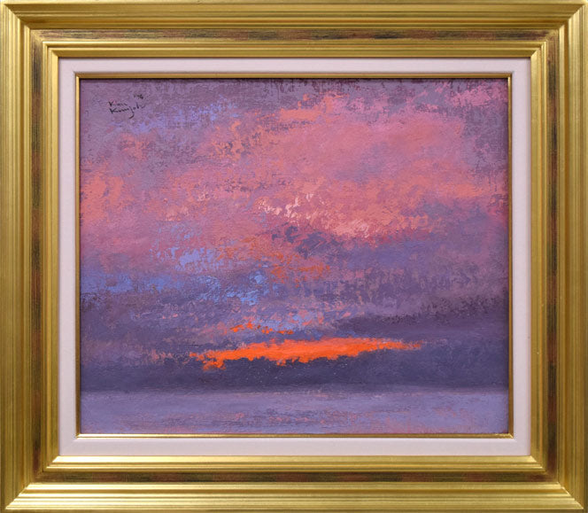 木村訓丈「夕立ちの後」油絵・F8号