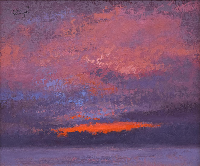 木村訓丈「夕立ちの後」油絵・F8号 作品全体拡大画像