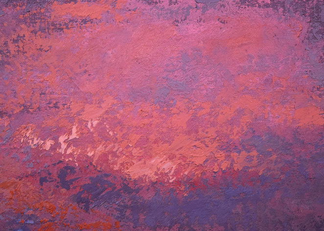 木村訓丈「夕立ちの後」油絵・F8号 拡大画像1