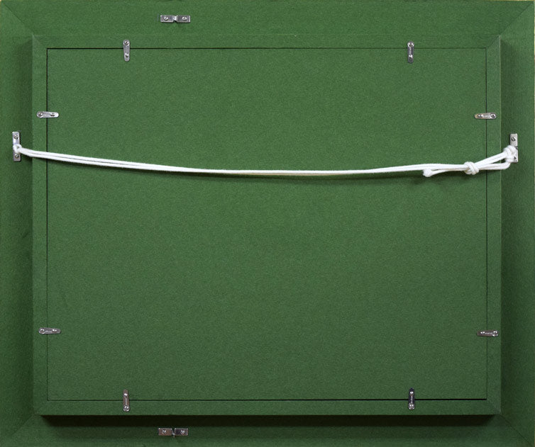 木村捷司「釧路の港」油絵・F6号 額縁裏側部分