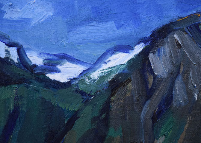 木村捷司「ソグネフィヨルド(ノルウェー)」油絵・F2号 拡大画像1