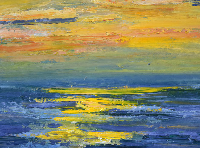 木村捷司「北洋の晴れ間(おしょろ丸にて)」油絵・F6号 拡大画像2