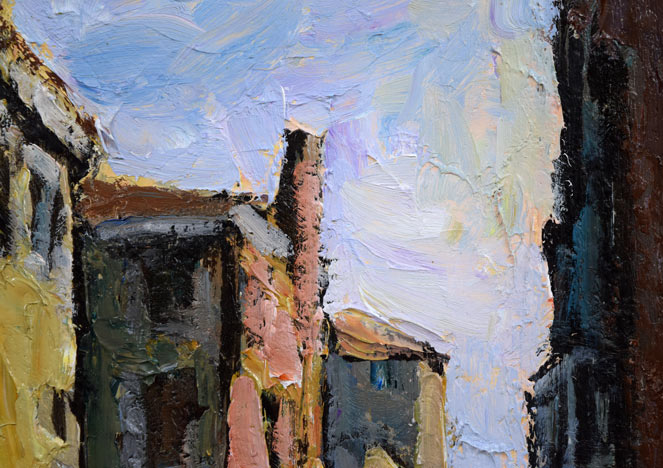 木村捷司「ヴェニス」油絵・F4号 拡大画像1