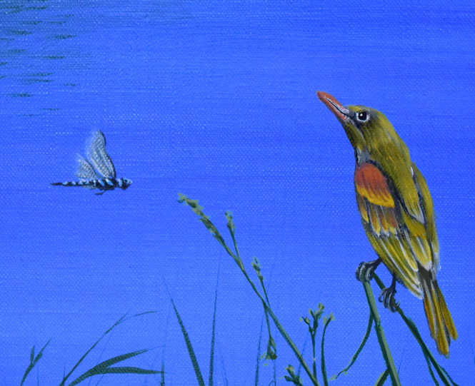 北久美子「三渓園(横浜市)」油絵・P10号 拡大画像5