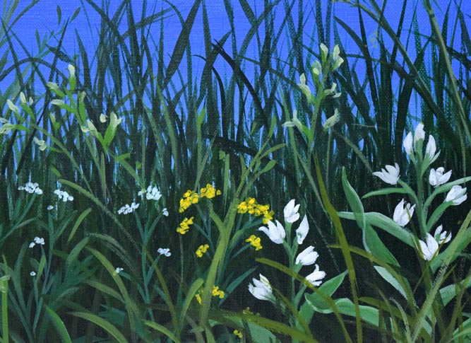 北久美子「三渓園(横浜市)」油絵・P10号 拡大画像6