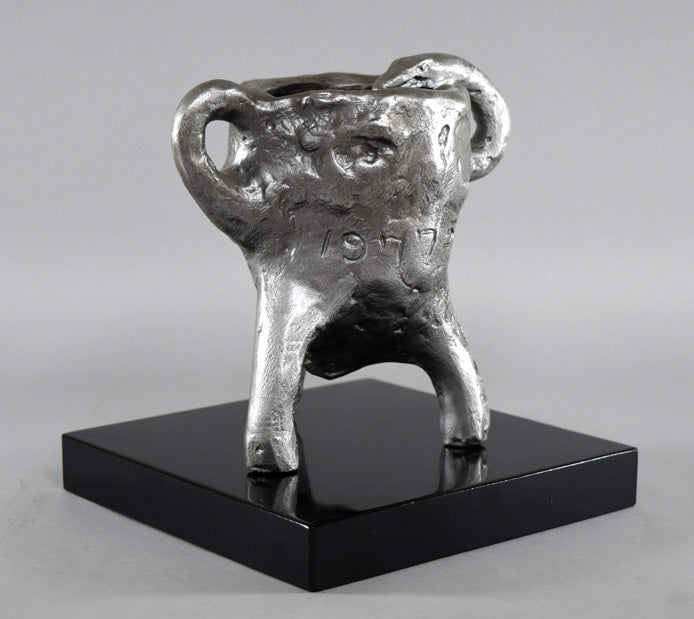 北村西望「祥運白蛇」ブロンズ 全体像4