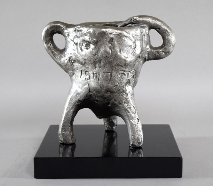 北村西望「祥運白蛇」ブロンズ 全体像5