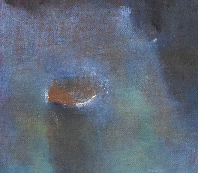 古川忠次「摩周湖」油絵・F6号 拡大画像4