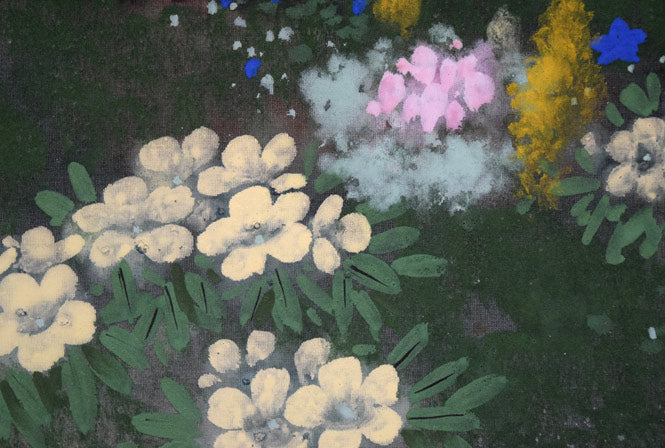 小浜亀角「大雪山風景」日本画・P8号 拡大画像4