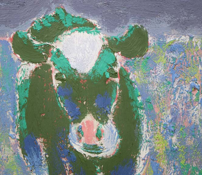 小島真佐吉「霧」油絵・F6号 拡大画像3