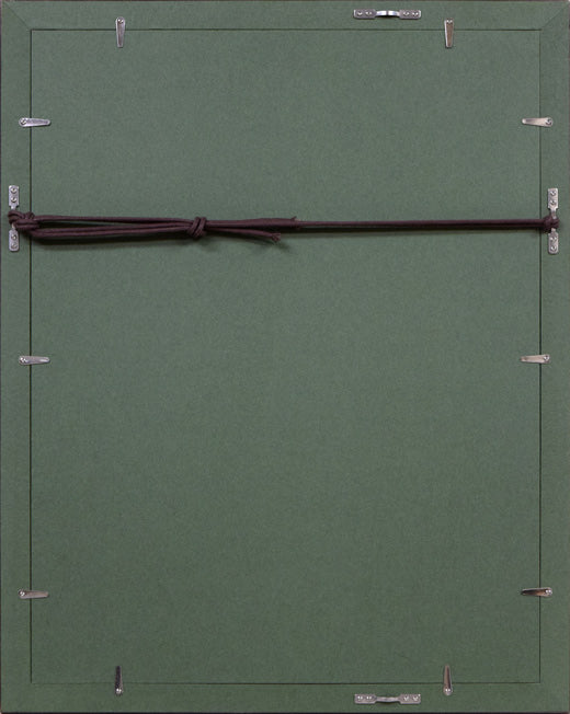 駒井哲郎「樹」エッチング(銅版画) 額縁裏側画像