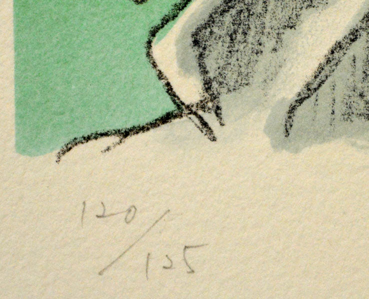 小松崎邦雄「西洋人形」リトグラフ 限定番号部分(ed,120/125)