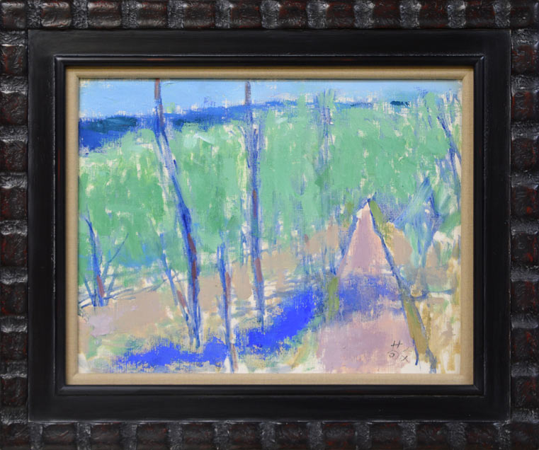 今田敬一「新緑」油絵・F6号・1979年作