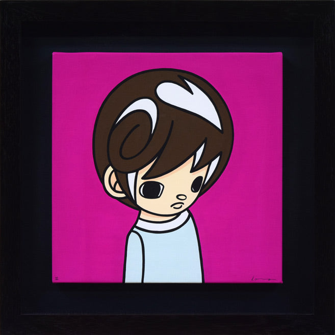 今野剛秀「the BOY(AX-Ⅲ)」アクリル画(33×33cm)