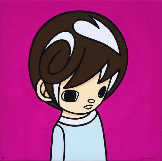 今野剛秀「the BOY(AX-Ⅲ)」アクリル画(33×33cm) 作品全体拡大画像