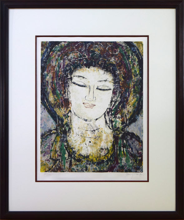 孔柏基(KONG Baiji)「菩薩」リトグラフ