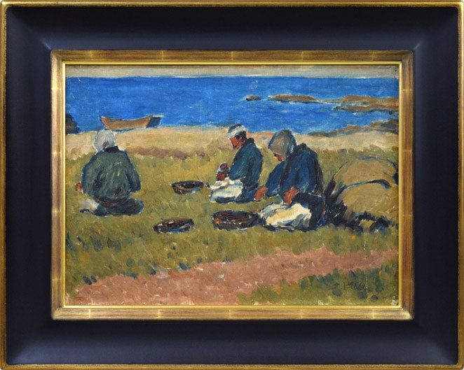 工藤三郎「冬の日」油絵・P8号