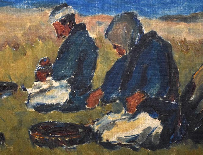 工藤三郎「冬の日」油絵・P8号 拡大画像2